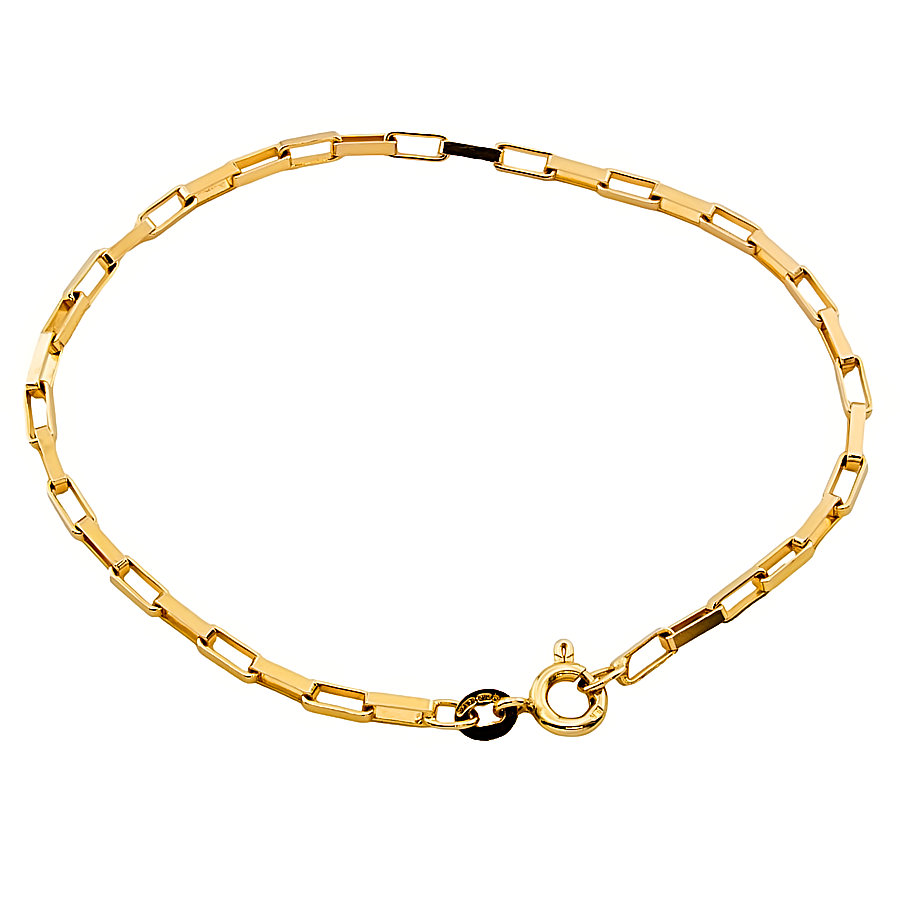 9ct gold 2.8g 7 inch paperlink Bracelet